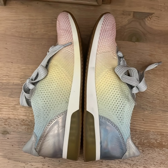 Ara Leigh Pastel Rainbow Sneakers Ombre Size 5 Fusion Removable Inserts Comfort - Picture 7 of 11